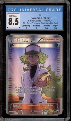 Pokemon N XY Premium Trainers Coll. Full Alt Art #105a CGC 8.5