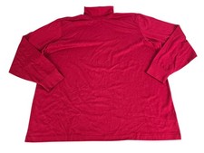 Lands' End Men's Super T Cotton Turtleneck Red Long Sleeve Shirt Size XXL NWOT
