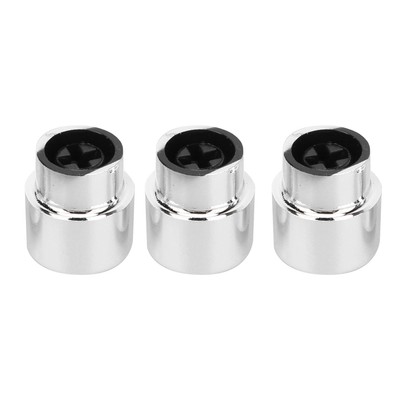 3Pcs Switch Cap Knob Plastic Comfortable Functional Push Pickup End Instrume BAK
