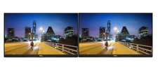 2 X 24" DELL / HP / LENOVO 1920 x 1080  Full HD FRAMELESS HDMI MONITOR SCREENS .