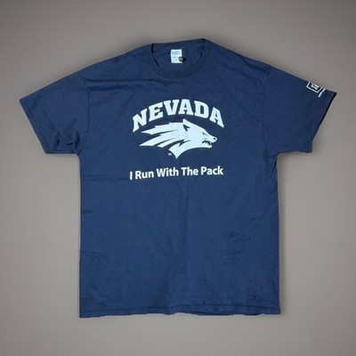 University of Nevada Wolf Pack T-Shirt XL Blue Graphic Tee NCAA College Sports