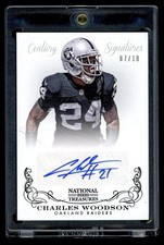 2013 National Treasures Century Signatures Charles Woodson Auto Silver /10 HOF