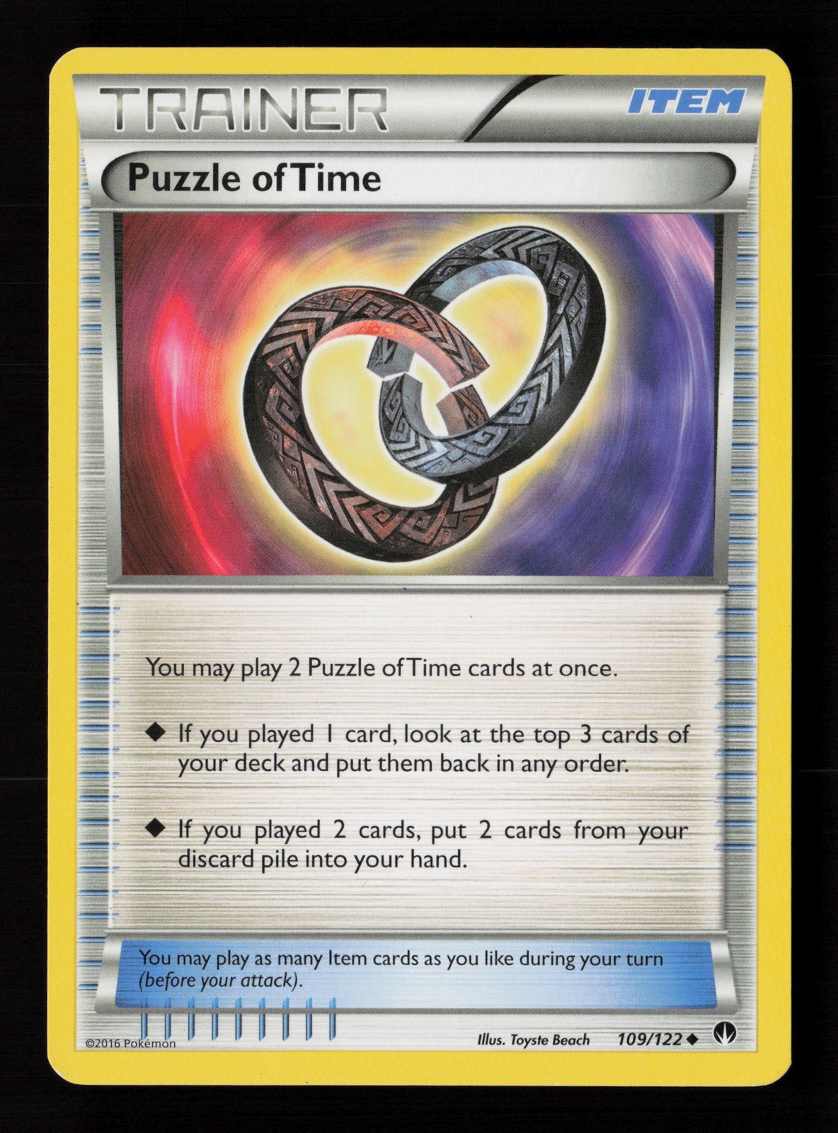 Puzzle of Time 109/122 BREAKpoint Pokemon Card -B3