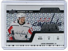 2022-23 UD Credentials Debut Ticket Access Lucas Johansen 908/999