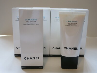 CHANEL LA MOUSSE ANTI-POLLUTION CLEANSING CREAM TO FOAM 150ML NEW SEALED 2024