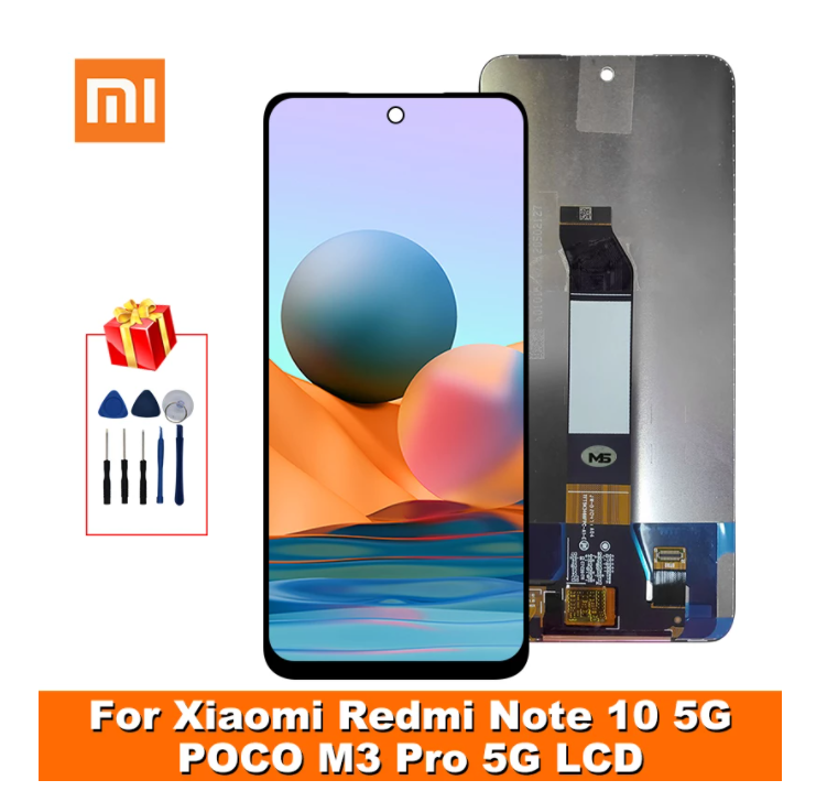Écran LCD De Rechange Pour Xiaomi Redmi Note 10 5G - Modèle M2103K19G/M2103K19C, Avec Cadre (noir)