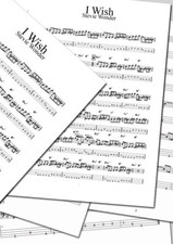 I WISH ( STEVIE WONDER ) - Bass Score with Tab & Chord