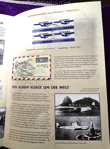 Flug Bott DO X - Tag der Briefmarke 2004 - Bild 3 von 7