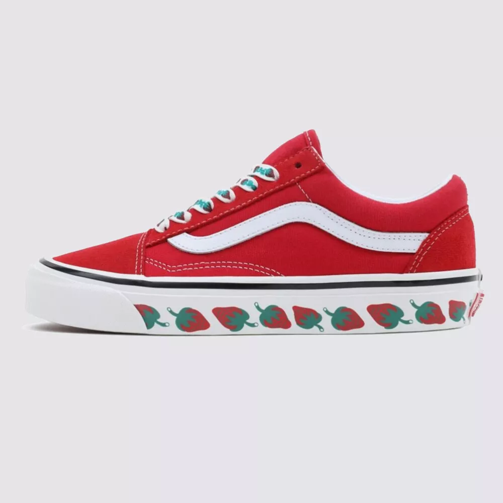 New Vans Old Skool 36 DX Og Strawberry Red Sneakers Low-Top Shoes 2023