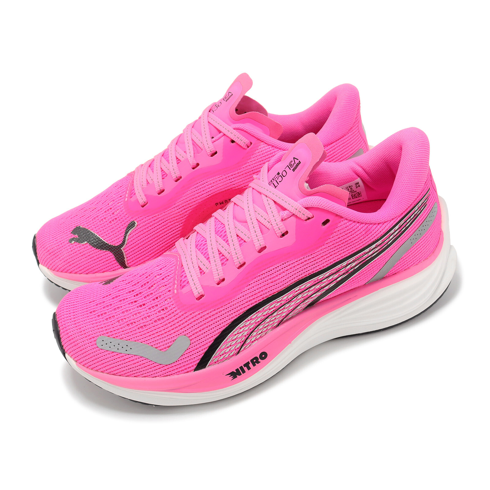 Женские кроссовки Puma Velocity Nitro 3 Wn Poison Розовый, черный, серебристый 377749-03