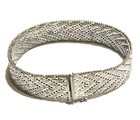 925 Sterling Silver Ricco Link fancy bracelet 35.2g estate 7" unique ladies — photo 2