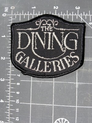 Vintage The Dining Galleries Logo Patch Fort Myers Florida Art Fest FL Ft. Food