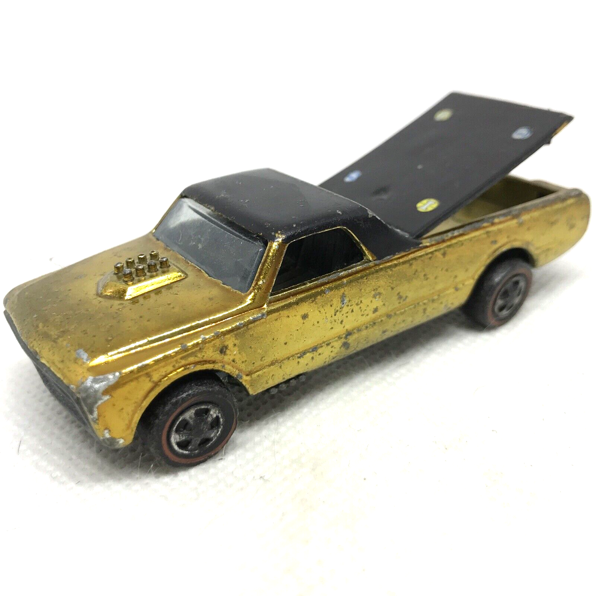 ミニカー Hot Wheels Custom Fleetside 1968 Redline Hot Wheels Redline Custom Fleetside 1968 Gold Made In United