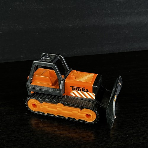 HASBRO 2003 MCDONALDS TONKA orange Mini Bulldozer happy meal - Picture 9 of 18