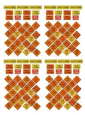 1:87 HO scale model car road closed traffic street signs