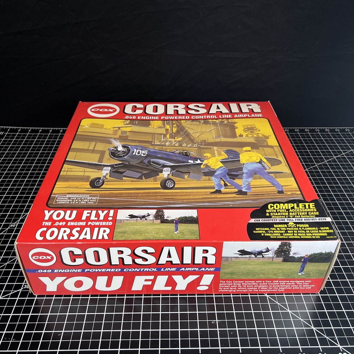 NEW SEALED Vintage 1995 Cox #9000 Corsair .049 Gas Powered NEW SEALED Vintage 1995 Cox #9000 Corsair .049 Gas Powered