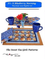 The Sweet Tea Girls Blueberry Morning Placemats and Reversible  FREE US SHIPPING