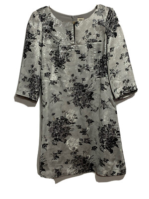 Noa Noa silver floral special A line dress size S