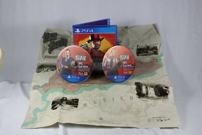 Red Dead Redemption 2 (PlayStation 4) Two Discs and Map