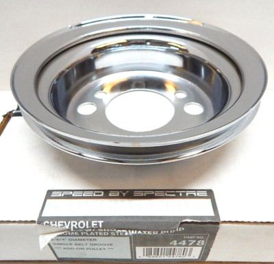 Pulley RPC BBC Big Block CHEVY SWP 1955-70 Add on AC Crank Single Belt Groove
