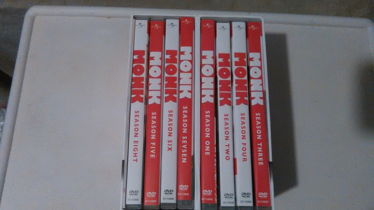 MONK COMPLETE DVD SERIES-ORIGINAL LONG BOX DELUXE EDITION- RARE