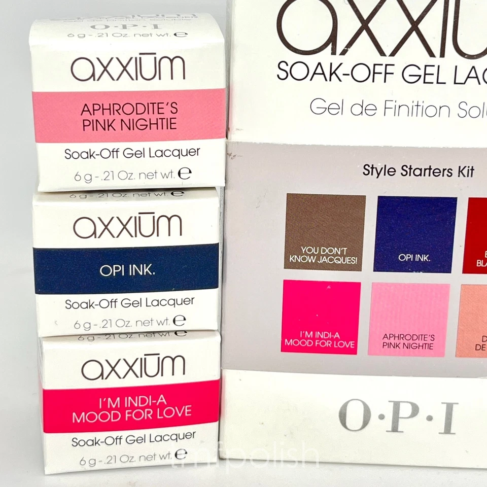 Nuevo Kit de iniciadores estilo OPI Axxium conjunto de cápsulas de esmalte de uñas en gel Foto 2 de 4