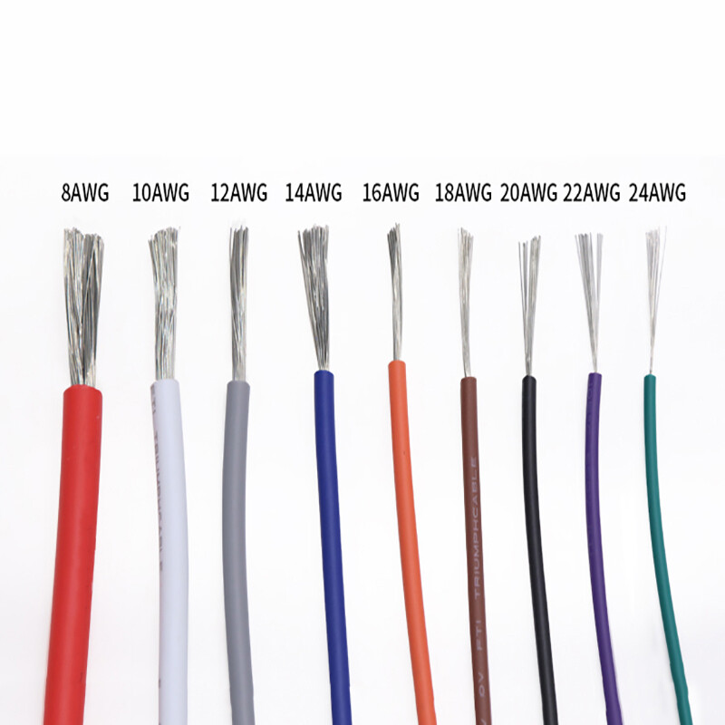 UL1015 8AWG-24AWG Electronic Wire 105℃ 600V Tinned Copper Connecting Cable
