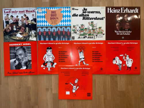 60er, 70er Comedy Vinyl 10 Schallplatten, Herbert Hisel, Heinz Erhardt, Hot Dogs - Bild 1 von 10