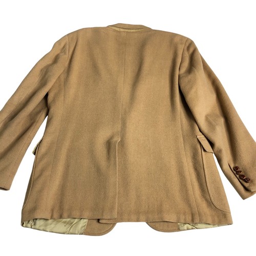 Vintage Cricketeer Steven Windsor Blazer Jacket Mens 44 Brown Camel Sport Coat - Picture 4 of 24