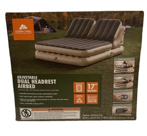 adjustable dual headrest airbed