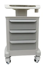 Mobile Trolley Storage Cart 3 Drawers Medical Carts ABS Material Utility Carts w