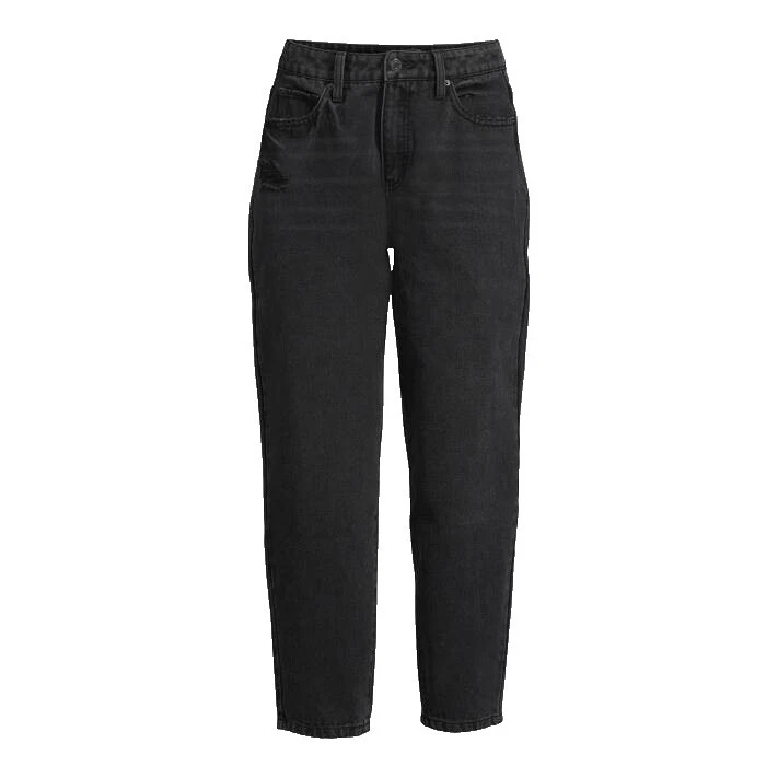 Black Solid Jeans for Women
