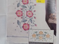 Tudor Rose Pillowcase Pair Craft Kit 64443 New Bucilla Special Edition