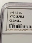 1931-S Wheat Cent NGC  VF Details  Cleaned