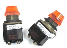 LOT OF 2 ALLEN BRADLEY 800T-PL16A PILOT LIGHTS 800TPL16A SER. T W/ 40171-002-01