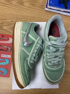 travis scott air force 1 green