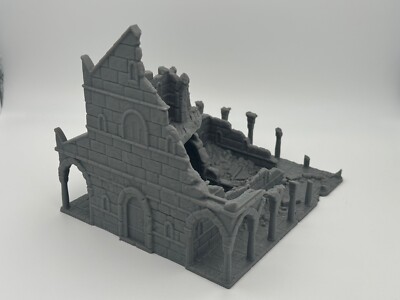Haus Wohngebäude A Ruine - Ivory City 28mm Tabletop Mittelalter Stadt TPGEO