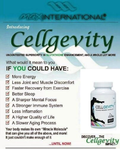CELLGEVITY by MAX INTERNATIONAL - 1 X 120 CAPSULES PACK - Picture 4 of 6