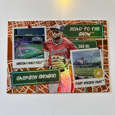 2024 Topps Pro Debut Road To The Show Jackson Chourio RTTS-4 Orange /25
