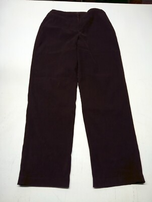 ladies dark brown dress pants Victoria High Waisted Washed Faux Leather Dress Pants - Chocolate