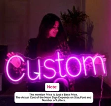 Free Design Personalised Custom Neon Signs LED Night Light Wall Mount Wedding