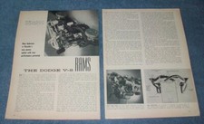 1959 Chrysler Cross-ram Vintage Engine Info Article The Dodge V-8 Rams