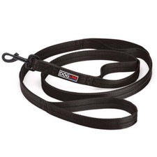 Nylon Double Ply Multi Handle Leash 1" X 6ft Black