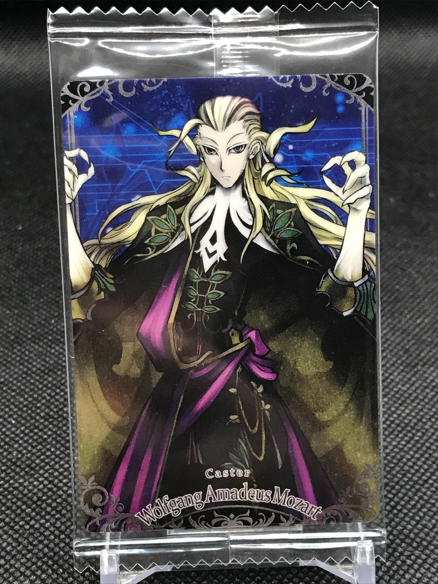 New Wolfgang Amadeus Mozart FGO Fate/Grand Order Wafer Card Bandai 