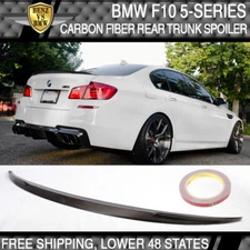 Fits 2011-2016 BMW F10 5-Series Sedan P Style Rear Trunk Spoiler Carbon Fiber-CF