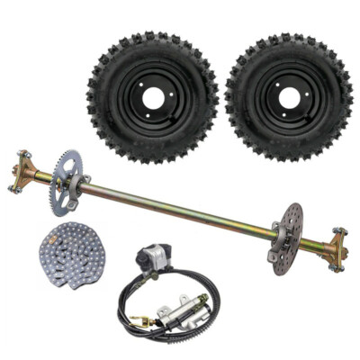 #ad 29quot; Go Kart Rear Axle Kit Brake Assembly 6quot; Wheels for Trike Quad Golf ATV $269.45
