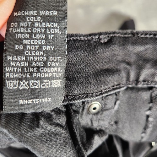 Fashion Nova Jeans Men's 31X32 (Tag 32) Black Distressed Paint Splatter Skinny - Picture 12 of 17