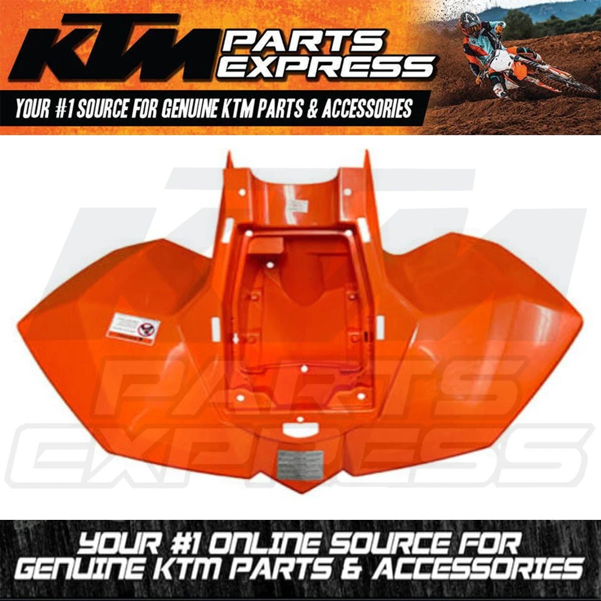 NEW OEM KTM REAR FENDER+AIR INTAKE ORANGE 450 505 525 SX XC ATV