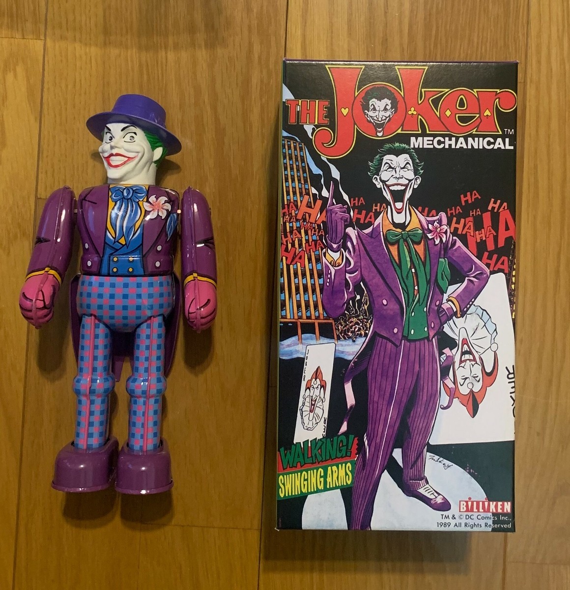 The Joker Mechanical Billiken Tin Robot with Key DC Comics 1989