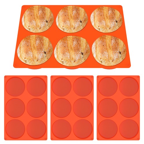 3 Pcs Silicone Mold 6 Cavity Silicone Baking Mold Nonstick Silicone Muffin⊇ - Picture 10 of 12